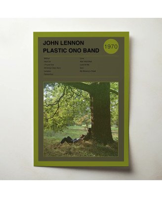 John Lennon - Plastic Ono Band Fine Art Album Poster
