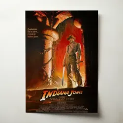 Indiana Jones and the Temple of Doom (1984) Fine Art Movie Poster