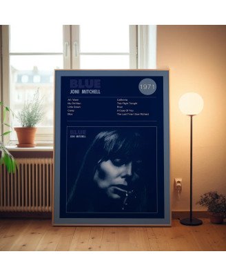 Joni Mitchell – Blue Fine Art Album Poster