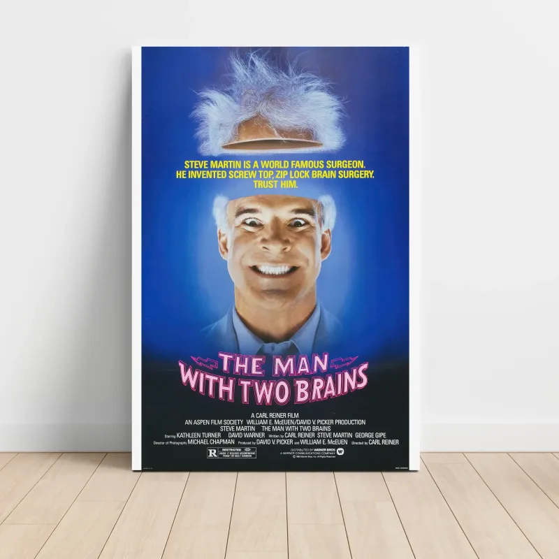 The Man with Two Brains (1983) Fine Art Movie Poster