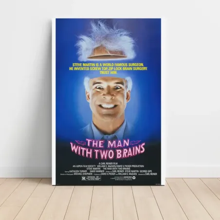 The Man with Two Brains (1983) Fine Art Movie Poster