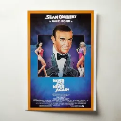 Never Say Never Again (1983) Fine Art Movie Poster
