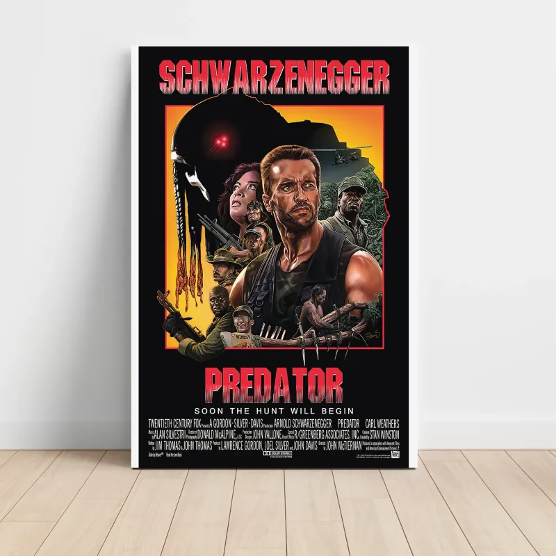 Predator (1987) Fine Art Movie Poster (Design 2)
