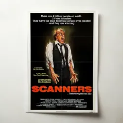 Scanners (1981) Fine Art Movie Poster