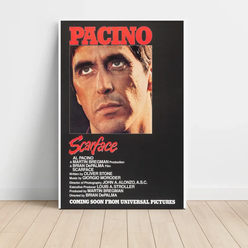Scarface (1983) Fine Art Movie Poster (Design 2)