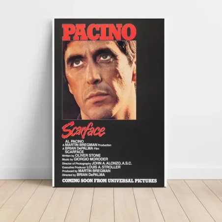 Scarface (1983) Fine Art Movie Poster (Design 2)
