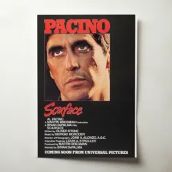 Scarface (1983) Fine Art Movie Poster (Design 2)