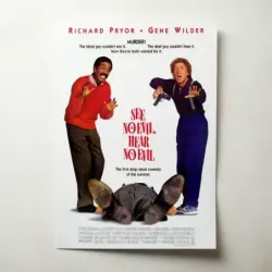 See No Evil, Hear No Evil (1989) Fine Art Movie Poster