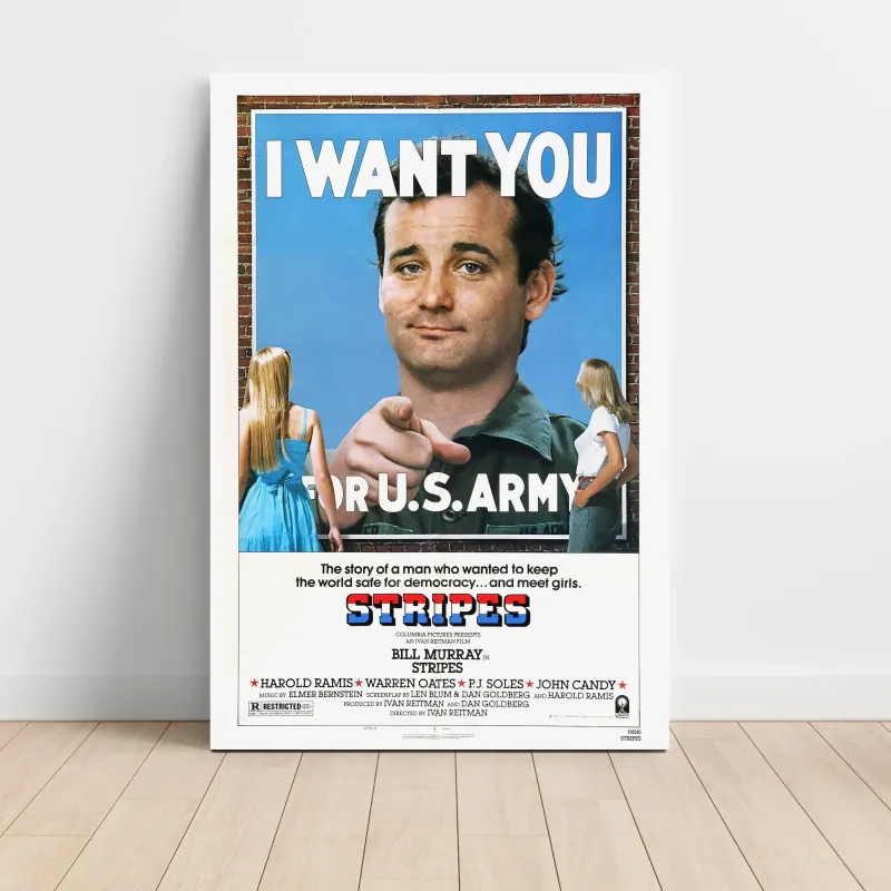 Stripes (1981) Fine Art Movie Poster