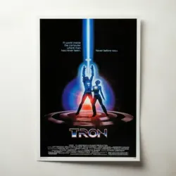 Tron (1982) Fine Art Movie Poster