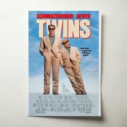 Twins (1988) Fine Art Movie Poster