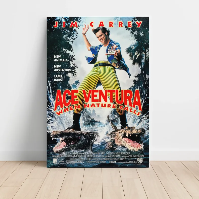 Ace Ventura: When Nature Calls (1995) Fine Art Movie Poster