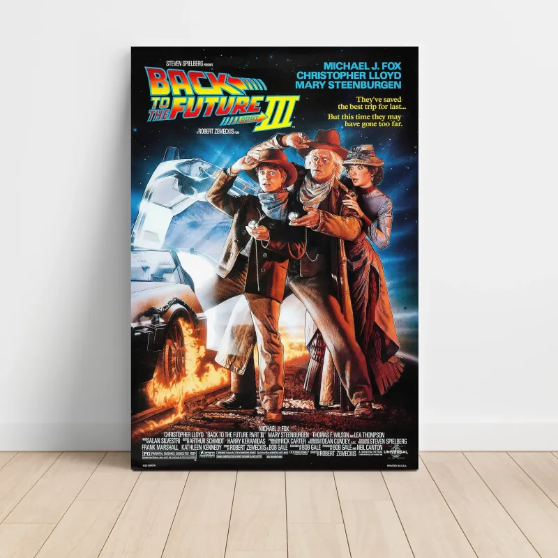 Back to the Future Part III (1990) Fine Art Movie Poster