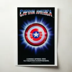 Captain America (1990) Fine Art Movie Poster