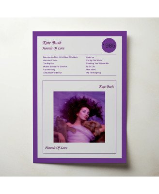 Kate Bush – Hounds Of Love Fine Art Album Poster