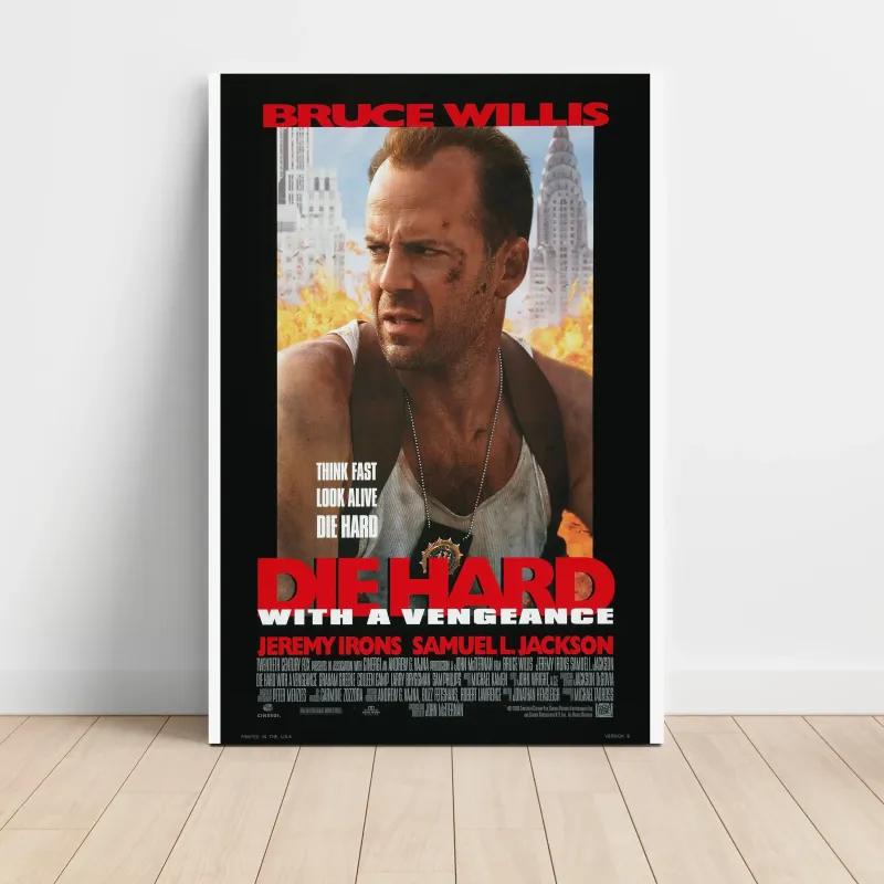 Die Hard with a Vengeance (1995) Fine Art Movie Poster (Design 2)
