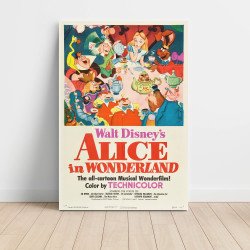 alice in wonderland Fine Art 1950's Movie Poster
