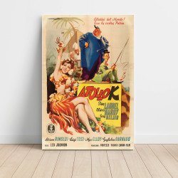 atollo k Fine Art 1950's Movie Poster Wall Art