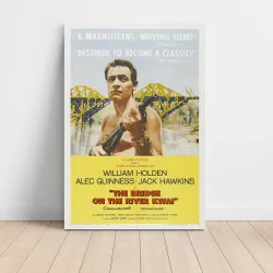 The Bridge on the River Kwai Fine Art 1950's Movie Poster