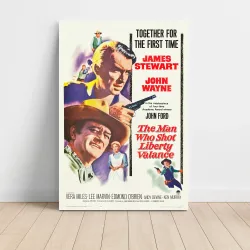 The Man Who Shot Liberty Valance Fine Art 1960's Movie Poster