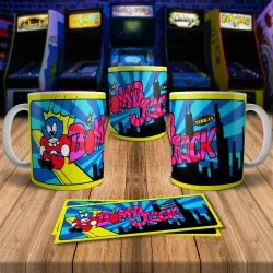 Bomb Jack 8Bit Arcade Retro Gaming Mug - Perfect Gift!