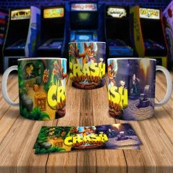 Crash Bandicoot 8-Bit Arcade Retro Gaming Mug