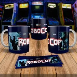 Robocop 8Bit Arcade Retro Gaming Mug - Perfect for Gamers!
