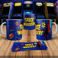 Space Invaders 8-Bit Arcade Retro Gaming Mug