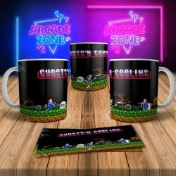 Ghosts N Goblins 8Bit Arcade Retro Gaming Mug 3 - Level Up!