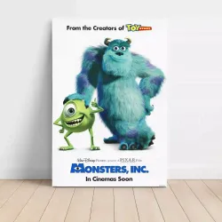 Monsters Inc Fine Art Poster | 2000's Movie Collectible