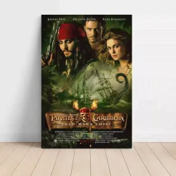Pirates of the Caribbean Dead Mans Chest Fine Art 2000's Movie Poster